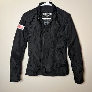 TRIUMPH small Black Nylon Motorcycle Jacket men’s